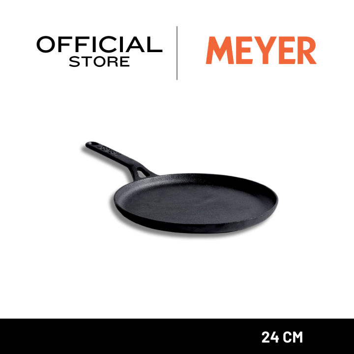 (Preorder) MEYER CAST IRON 24CM cast iron pan, round shape, FLAT DOSA TAWA (48146-C) ဟင်းချက်အိုး