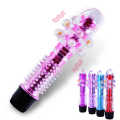 ဂေါ်လီ ၈လုံ တုန်စက်ပါ ကျားအတု Multi-Speed Vibrating Jelly Dildo (Code : F-294). 