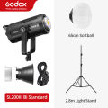 (Preorder) Godox SL200III Bi 215W 2800-6500K Bi-Color LED Video Flash with Wireless X System for Studio Video Recording. 