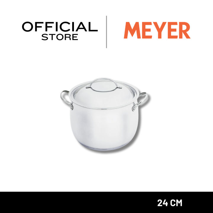 (Preorder) Meyer pot, 2 handles, with stainless steel lid - Bella Classico model, 24 cm. ဟင်းချက်အိုး 