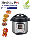 Healthy Pot | Digital 6L Pressure Cooker With Stainless Steel Inner Cooking Pot. 