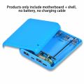 DIY Power Bank Charger Shell Charging Case Mini Solderless Power Supply Housing 3.7V 4 Slots 18650 Battery Box Case (without battery). 