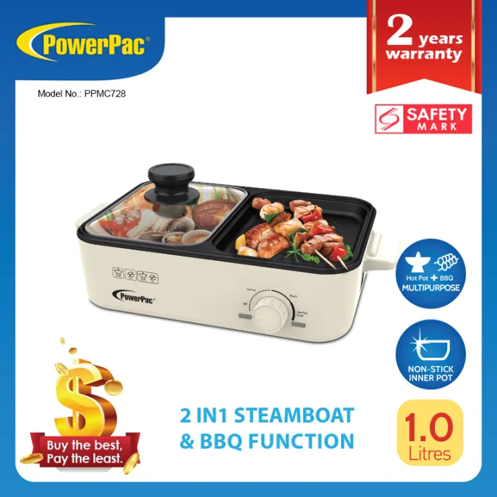 PowerPac%20%20Multipurpose%20Steamboat%20pot%20&%20BBQ%20Grill%20with%20Non-stick%20inner%20pot%20-%20Image%209