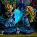 (Preorder) Dragon Ball Z Figure Super Saiyan Gotenks Anime Figurine Ghost Squad Statue Doll Collection Decoration Children's Toys Gift ကလေးကစားစရာအရုပ် . 