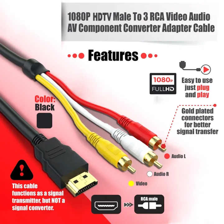 HDTV%20to%203RCA%20lotus%20cable%20HDTV%20to%20AV%20cable%20HDTV%20to%20AV%20adapter%20cable%20AV%20composite%20video%20cable%201.5%20meters%20-%20Image%204