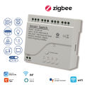 Tuya Zigbee Relay 4CH Smart Home Switch Module APP Remote Control Wireless RF 433 4 Channel Relay For Zigbee Gateway Hub. 