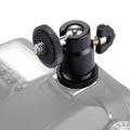 PULUZ PU211 1/4" Universal Screw Swivel Ball Head Hot Shoe Mount Adapter Black. 