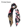 【BestGO】Flower Print  Ribbon Hair Scarf Rope Satin Elastic Hair BanHair Ties Scrunchies for s Fashion Hair Accessories. 