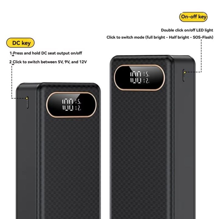 21PCS%2018650%20Battery%20Box%20DIY%20Mobile%20Power%20Case%20Solderless%2022.5W%20Fast%20Charging%20DC/USB/Type-C%20Output%20With%20LED%20Light%20(ESS%20Gadgets)%20-%20Image%207