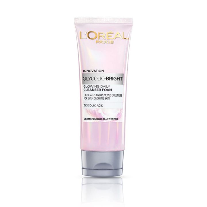 L'Oreal glycolic bright facial foam 100ml