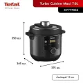 (Preorder) Tefal Turbo Cuisine Maxi 7.6 liter electric pressure cooker, model CY777866 လျှပ်စစ်ဟင်းပေါင်းအိုး. 