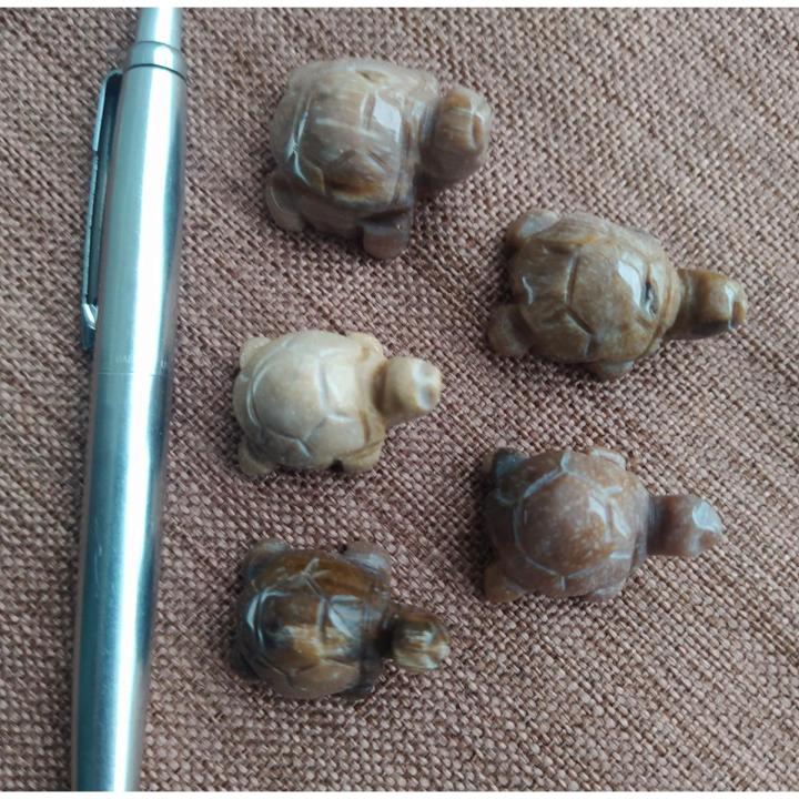 Fossil wood  turtles small size 5 pc  , အင်ကြင်းကျောက် လိပ် အသေး ၅ ကောင်၊
