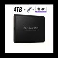 4TB External Hard Drive, Mobile SSD Portable Solid State Drive, Slim Solid State Drive with USB 3.0 C Port for PC, Laptop. 