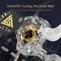 QKZ AKX IEM Monitor Level Headphone Transparent In-Ear Wired Earbuds With Mic HiFi Bass Stereo Music Earphone AUX 3.5MM. 