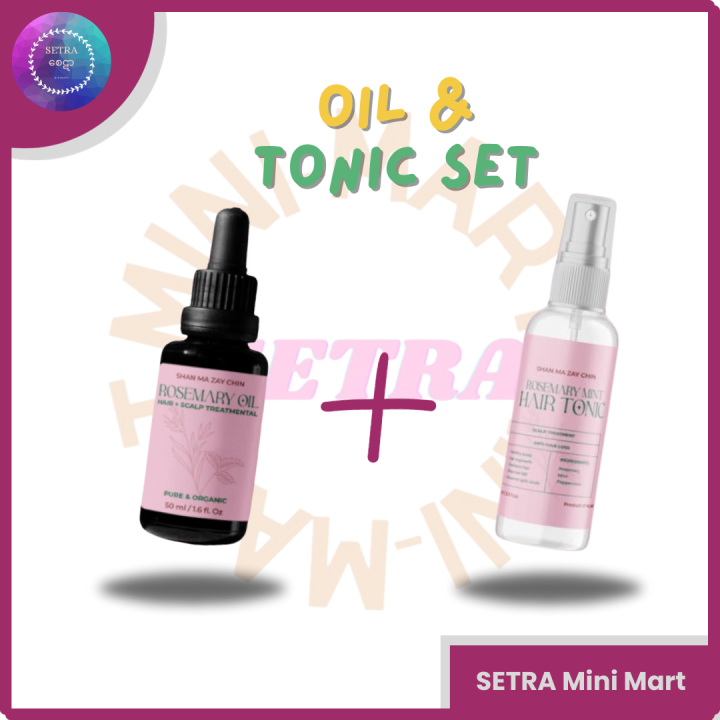 Shanma Zay Chin Rosemary Set(Hair Tonic+Hair oil)