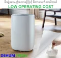 DEHUM FRESH | The Quietest Dehumidifier (36dBA) 12L/Day,180W, Up to 240sqft, 20 million Negative Ion. 