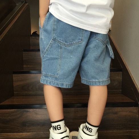 Boy short jeans/ Cropped Jeans/ Quarter /Loose design/ Hip-pop jeans/ 7-11 years