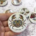 Zodiac Pin Badge. 