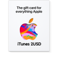 iTunes Gift Card 2 USD. 