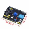 DHT11 LM35 Temperature Humidity Sensor Multifunction Expansion Board Adapter For Arduino UNO R3 RGB LED IR Receiver Buzzer I2C. 