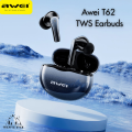 Awei T62 4 Mic ENC Earphones BT 5.3 Earbuds TWS. 