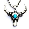 AARON Bull Head Pendant with Necklace (ကျွဲခေါင်း လည်ဆွဲ). 