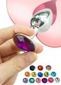 High Quality Stainless Steel Metal Anal Plug Crystal Butt Plug (Code : F-321). 