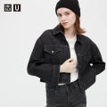 [Uniqlo Singapore Preorder] Denim Cropped Jacket/Fashion / Women / Clothing / Jackets & Coats / Denim Jackets. 