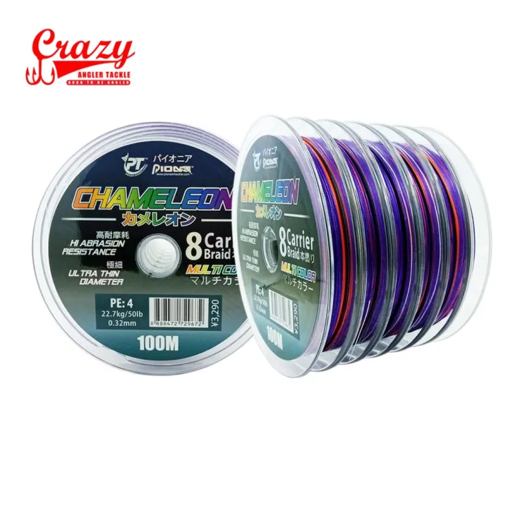 PIONEER%20CHAMELEON%20X8%20PE%20BRAIDED%20FISHING%20LINE%20100M%20-%20Image%204