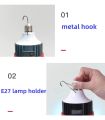 Retractable 18650 rechargeable LED light bulb mobile night market light emergency rechargeable light. 