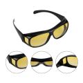 Anti Glaring Vision Driver UV 400 Night Driving Glasse Goggles For Man Woman. 