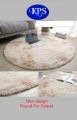 New design round fur carpet 4' (ဒီဇိုင်းသစ်မွှေးနုကော်ဇောအဝိုင်း ၄ပေ). 