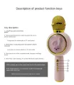 Tech Infinite X6 BT 5.1 Wireless Microphone Karaoke Mic Speaker Microphone TWS Bluetooth-compatible Karaoke Microphone Wireless silencer/magic sound Microphone TF Speaker Sing Mic. 
