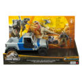 (Preorder)Jurassic World Search 'n Smash Truck Set-Atrociraptor Dinosaur & Human Figure-Jurassic World Figure Truck Set and Chasing Team (HKY13) ကလေးကစားစရာအရုပ် . 