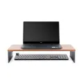 Monitor / Laptop Riser (with extended desk clearance). 