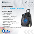 Zebronics SPK-ZEB Bluetooth Trolley Speaker (TRX211). 