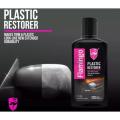 Flamingo ကော်မဲဆေးဘူး  - Plastic Restorer 300ml (Clean & Shine). 