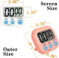 Digital clock timer Plastic cooking timer  Big screen kitchen digital timer Big voice reminder set time. 
