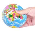 World Map Earth Globe Soft Squeeze Foam Sponge Ball Hand Wrist Exercise Anti-Stress Relief Ball. 