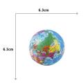 World Map Earth Globe Soft Squeeze Foam Sponge Ball Hand Wrist Exercise Anti-Stress Relief Ball. 