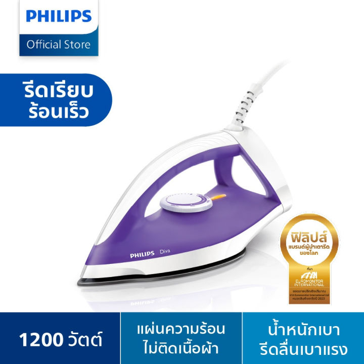 (Preorder) Philips Diva Dry Iron GC122/30 လျှပ်စစ်မီးပူ