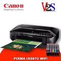 (Preorder) Printer (Printer) Canon Pixma IX6870 WIFI Inkjet Wide-Format A3 with 1 set of genuine ink, 1 year warranty. 