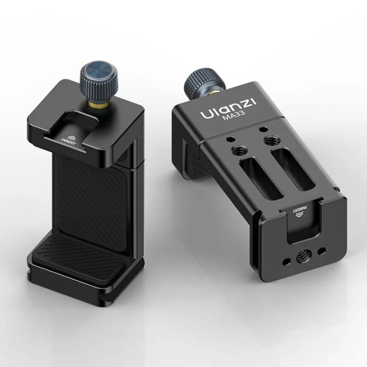(Preorder)%20Ulanzi%20MA33%20Arca%20Swiss%20Phone%20Mount%20Quick%20Release%20Phone%20Holder%20with%20Cold%20Shoe%20Slot%20and%201/4%20Thread%20Built-in%20-%20Image%209