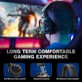 ONIKUMA K3 Stereo Gaming Headset Over-Ear Headphones with Mic, Soft Breathing Earmuffs, LED Light, Mute &Volume Control. 