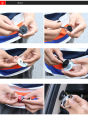 1 PC Car Back Seat Rear Passenger Get Off B-pillar Small Round Mirror Eliminate Blind Spot Dead Zone Mirror. 