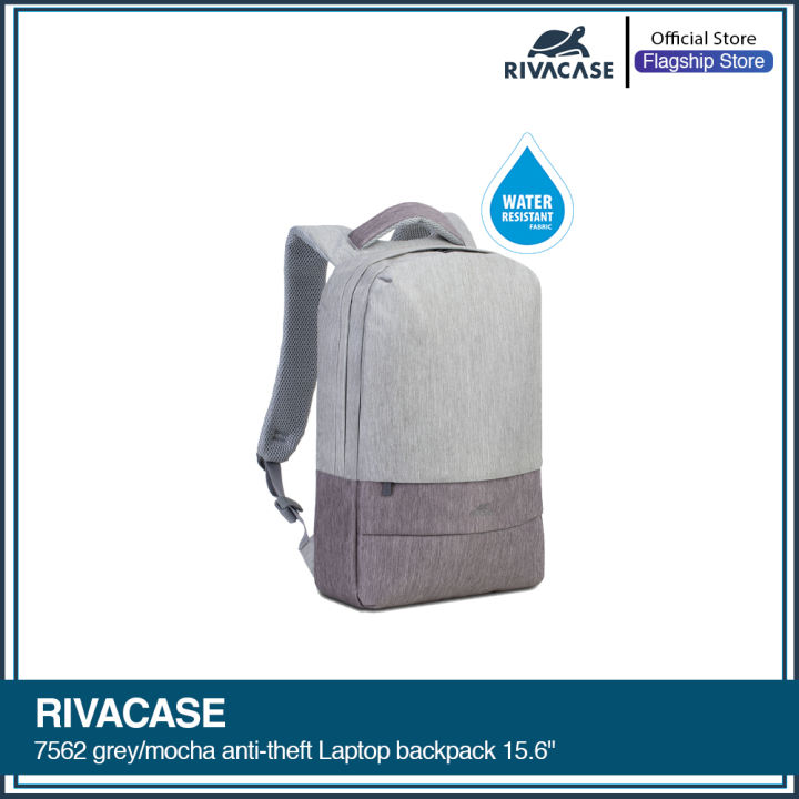 Rivacase 7562  anti-theft Laptop backpack 15.6'' (Grey/Dark Blue, Dark Grey, Grey/Mocha, Black Colors)