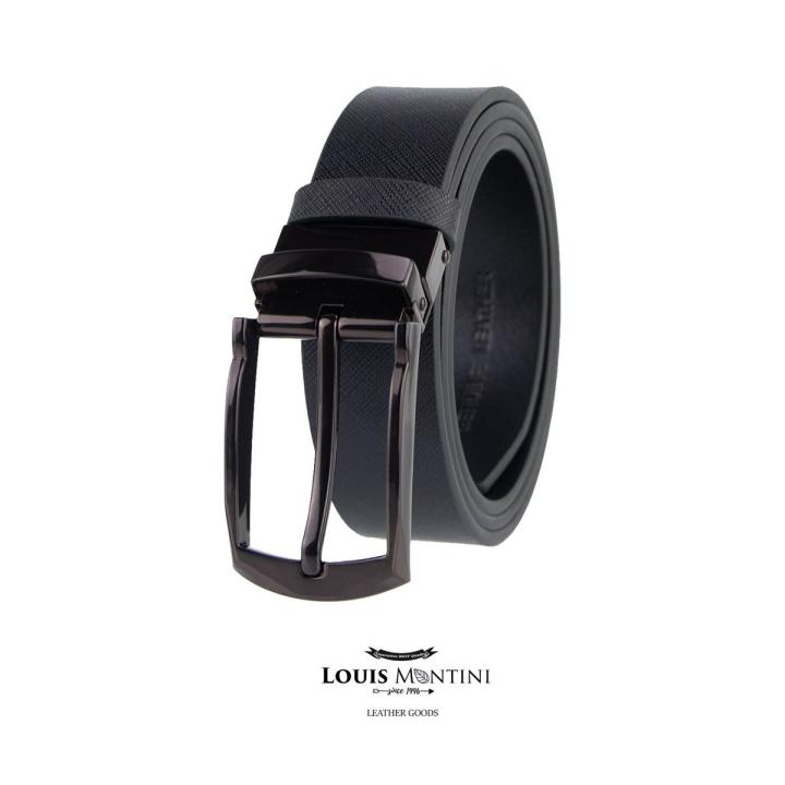 Louis Montini Reversible Buckle (2-Sided Belt) MGN242 Men Belt (Pre Order) - Elevate Your Style and Fashion