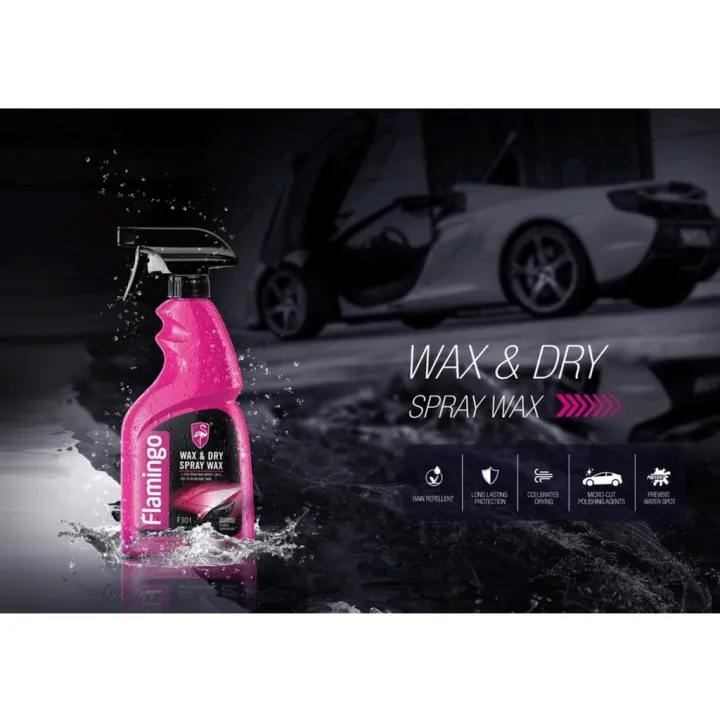 Flamingo%20Wax%20&%20Dry%20Spray%20Wax%20500ml%20+%20Microfiber%20%E1%80%9E%E1%80%98%E1%80%80%E1%80%BA%20(Clean%20&%20Shine)%20-%20Image%207