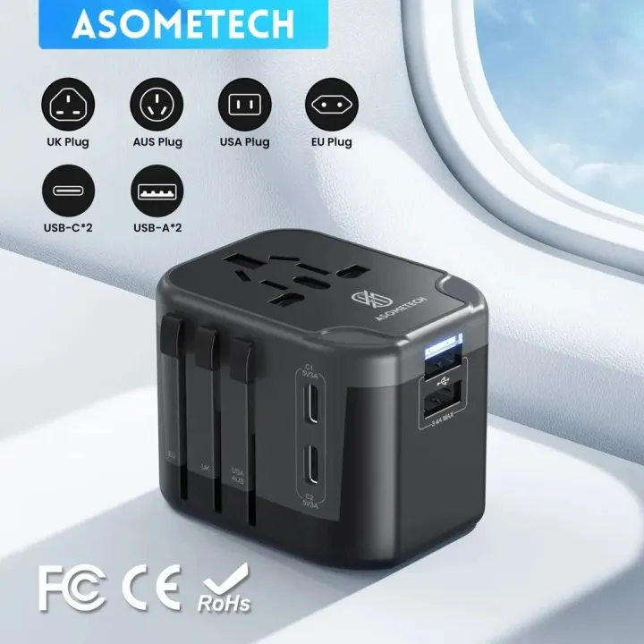 ASOMETECH%20International%20Travel%20Adapter%20USB%20Charger%202%20USB%20and%202%20Type%20C%20Port%20All-in-one%20Wall%20Charger%20for%20US%20EU%20UK%20AUS%20Travel%20-%20Image%204