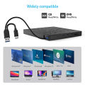 7 in 1 External CD/DVD Drive USB3.0/Type-C CD DVD RW Optical Drive DVD Burner DVD Writer Multifunction SD/TF Slots USB HUB. 